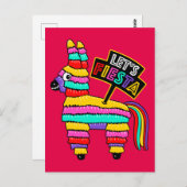 Carte postale de l'âne mexicain piñata (Devant / Derrière)
