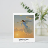Carte postale de l'ange de l'aube (Debout devant)