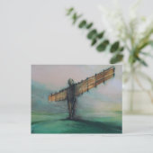 Carte postale de l'Ange du Nord (Debout devant)