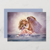 carte postale de l'ange nuageux (Devant / Derrière)