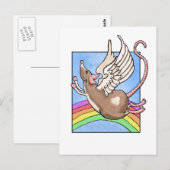 Carte postale de l'ange rat (Devant / Derrière)