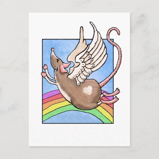 Carte postale de l'ange rat (Devant)