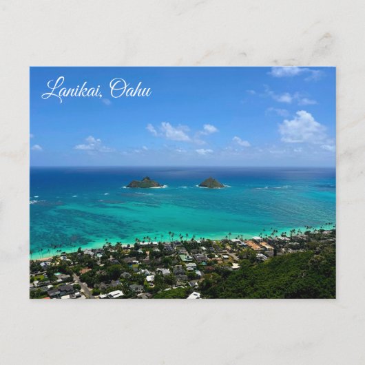 Carte postale de Lanikai Oahu (Devant)