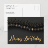 Carte postale de l'Anniversaire de la Chiropratiqu (Devant / Derrière)