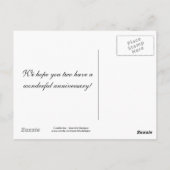 Carte postale de l'anniversaire des tulipes coloré (Dos)