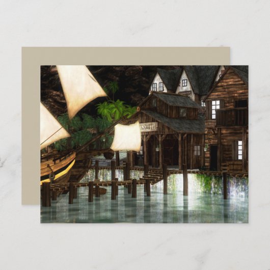 carte postale de l'anse pirate fantôme (Devant / Derrière)