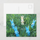 Carte postale de lapins de Pâques (Devant / Derrière)