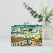 Carte postale de l'aquarelle Quito Ecuador (Debout devant)