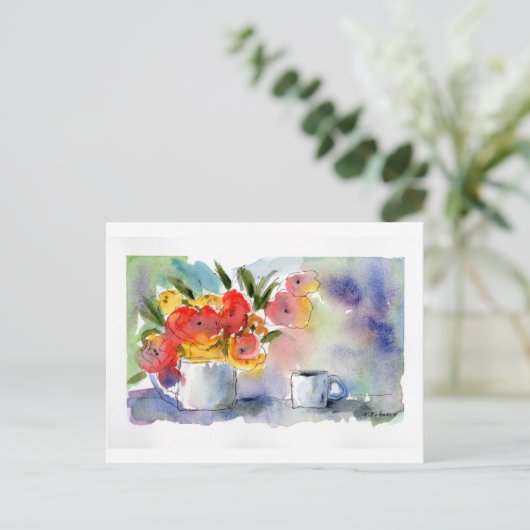 Carte postale de l'Aquarelle Still Life (Debout devant)