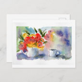 Carte postale de l'Aquarelle Still Life (Devant / Derrière)
