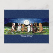 Carte postale de l'Aquarelle Whimsical Dog in the (Devant)