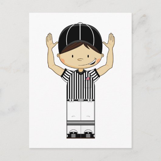 Carte postale de l'arbitre américain de football (Devant)