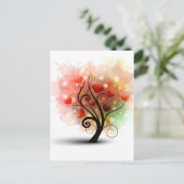 Carte postale de l'arbre cardiaque (Debout devant)