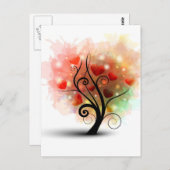 Carte postale de l'arbre cardiaque (Devant / Derrière)