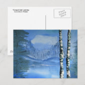 Carte postale de l'arbre de bouleau (horizontale) (Devant / Derrière)