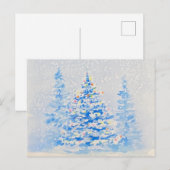 carte postale de l'arbre de Noël (Devant / Derrière)