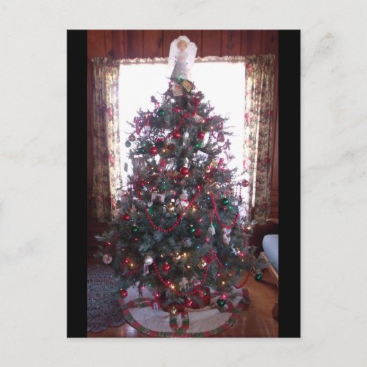 Carte postale de l'arbre de Noël (Devant)