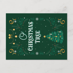 Carte postale de l'arbre de Noël