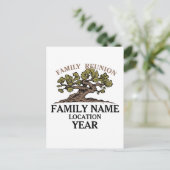 Carte postale de l'arbre de réunion familiale (Debout devant)