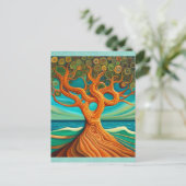 Carte postale de l'arbre de vie  (Debout devant)