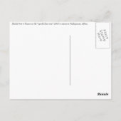 Carte postale de l'arbre du baobab (Dos)