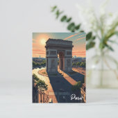 Carte postale de l'Arc de Triomphe de Paris (Debout devant)