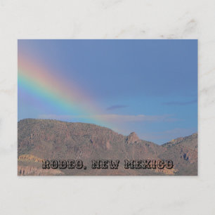 Carte postale de l'arc-en-ciel de Rodéo vue rappro