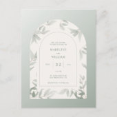 Carte postale de l'arche de feuille d'aquarelle de (Devant)