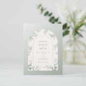 Carte postale de l'arche de feuille d'aquarelle de (Debout devant)