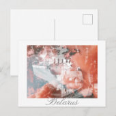 Carte postale de l'architecture du palais de Nesvi (Devant / Derrière)