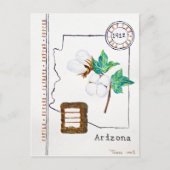 Carte postale de l'Arizona Cotton Fact 1912 (Devant)