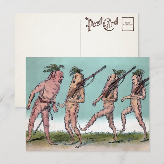 Carte postale de l'Armée de la Carotte de Victoria (Devant / Derrière)