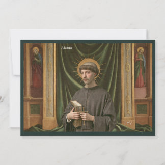 Carte postale de l'art catholique | Saint Alcuin