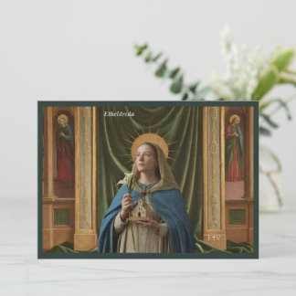 Carte postale de l'art catholique | Saint Etheldre
