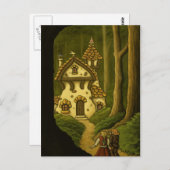 Carte postale de l'art féerique Hansel & Gretel (Devant / Derrière)