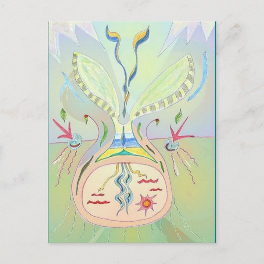 Carte postale de l'Art Naturel des Graines Pensées (Devant)