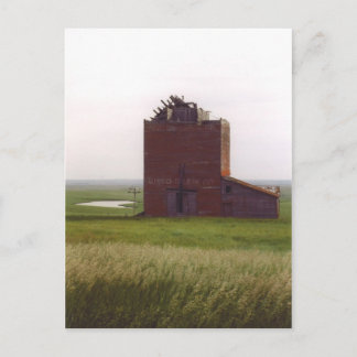 Carte postale de l'ascenseur à grains du Dakota du