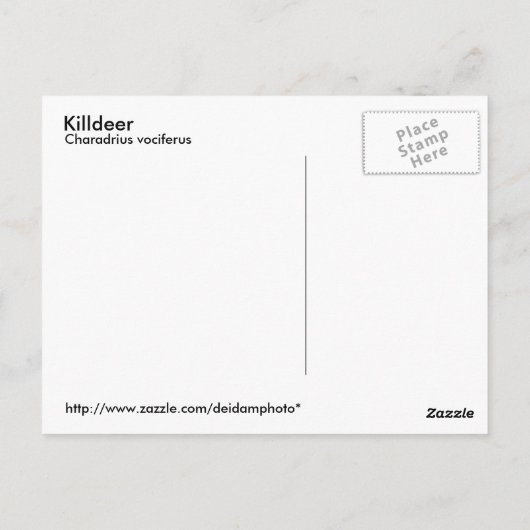 Carte postale de l'assassin (Dos)