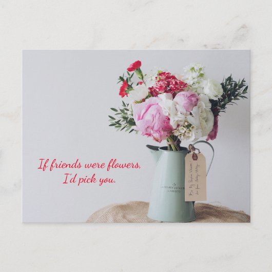 Carte postale de l'assortiment Floral rose (Devant)