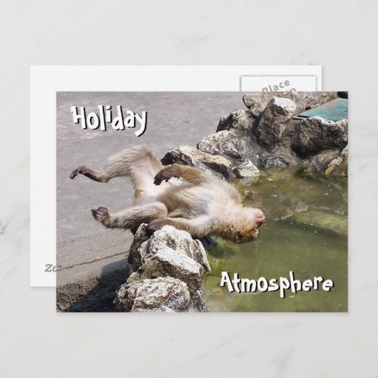 Carte postale de l'atmosphère de vacances (Devant / Derrière)