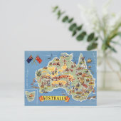 Carte postale de l'Australie (Debout devant)
