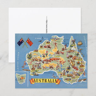 Carte postale de l'Australie