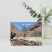 Carte postale de l'Australie centrale (Debout devant)