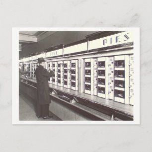 Carte postale de l'Automat de NYC par Berenice Abb