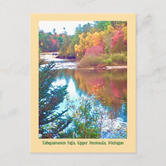 Carte postale de l'automne dans la péninsule supér (Devant)