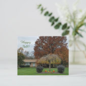 Carte postale de l'automne heureux (Debout devant)