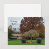 Carte postale de l'automne heureux (Devant / Derrière)