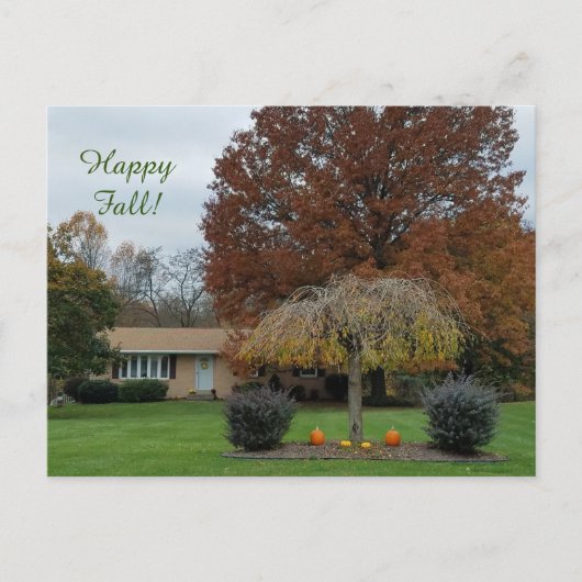 Carte postale de l'automne heureux (Devant)