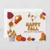 Carte postale de l'automne joyeux (Devant / Derrière)