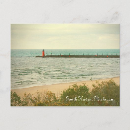 Carte postale de l'automne South Haven Michigan Li (Devant)
